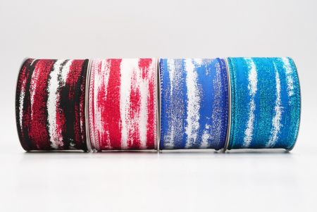 Multicolor Glitter Brushstroke Wired Ribbon_KF9860.KF9861 (2)